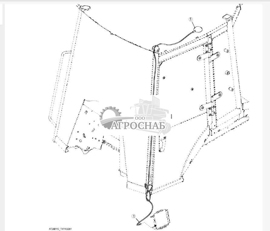 Антенна спутникового модуля JDLink™ (SAT) 
